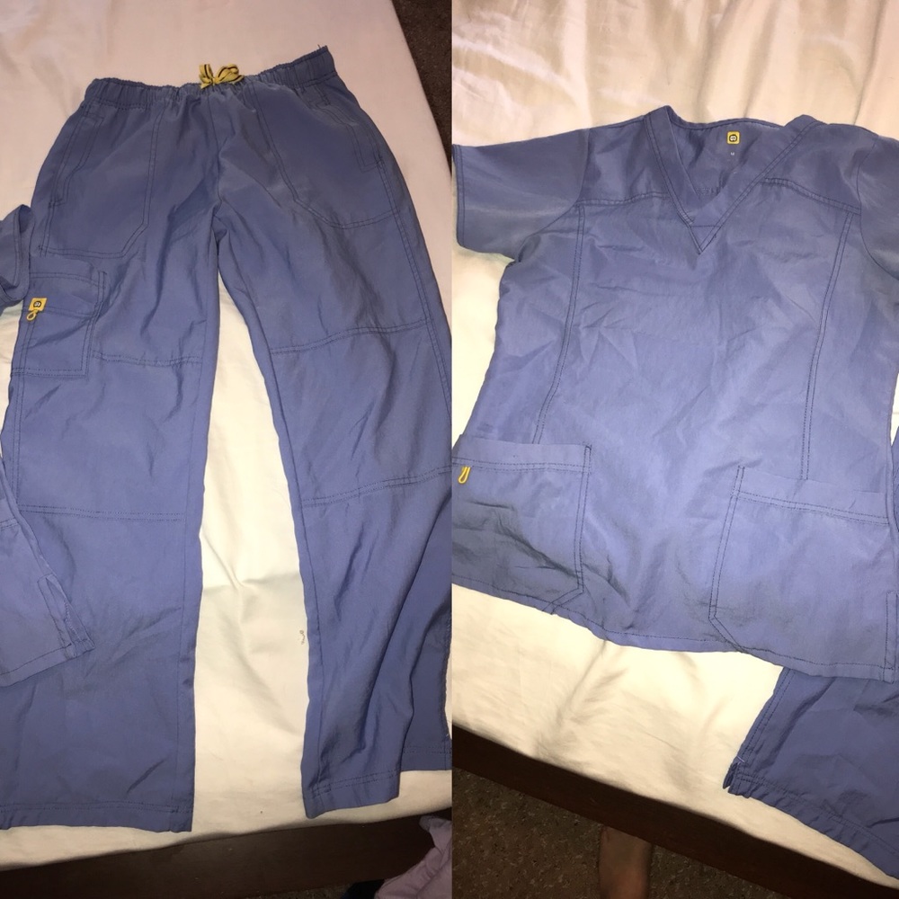 Light blue scrub set